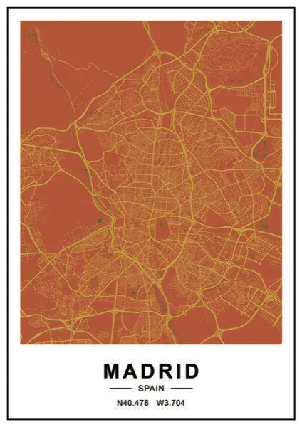 Madrid City Map