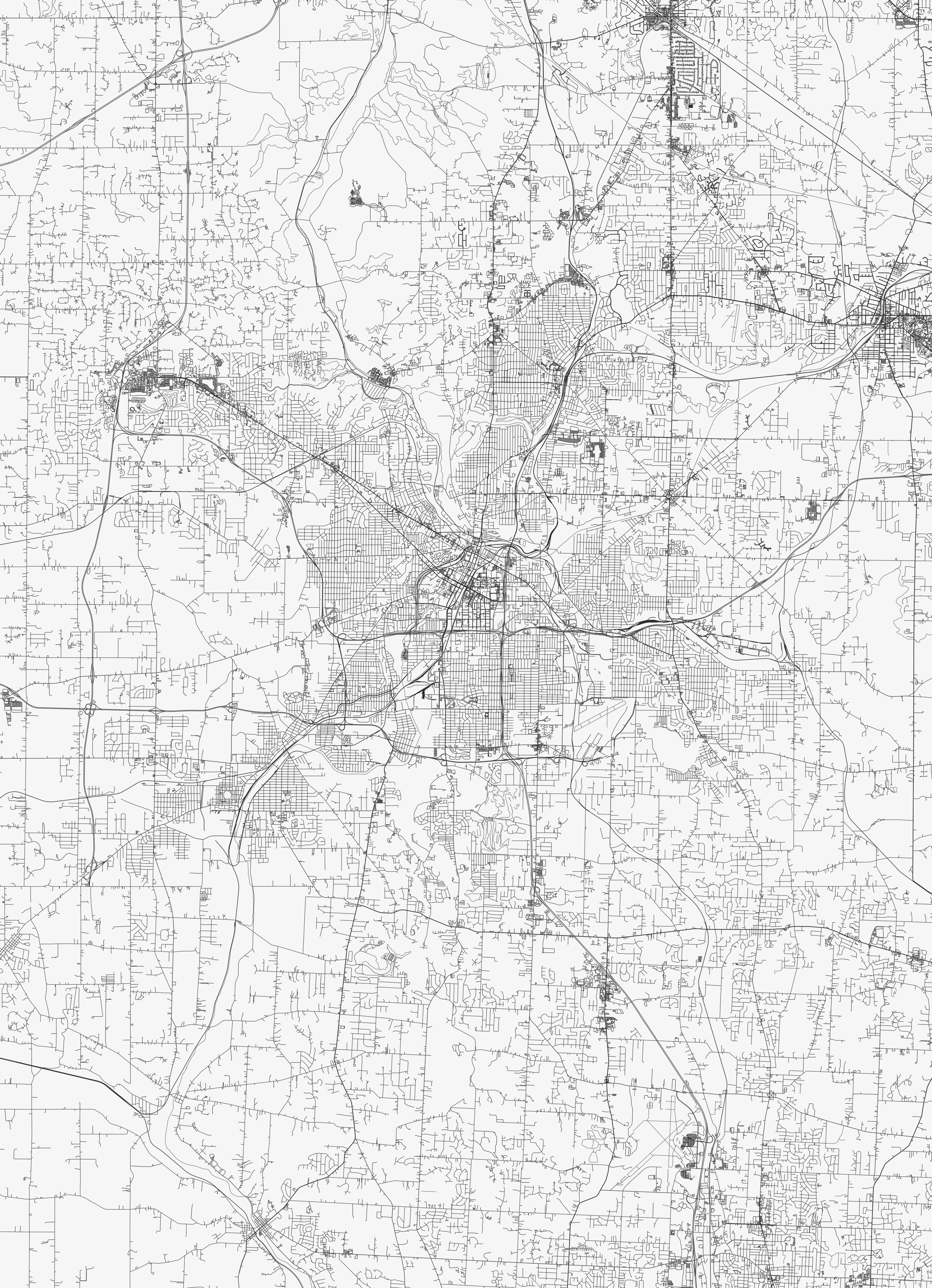 Akron City Map