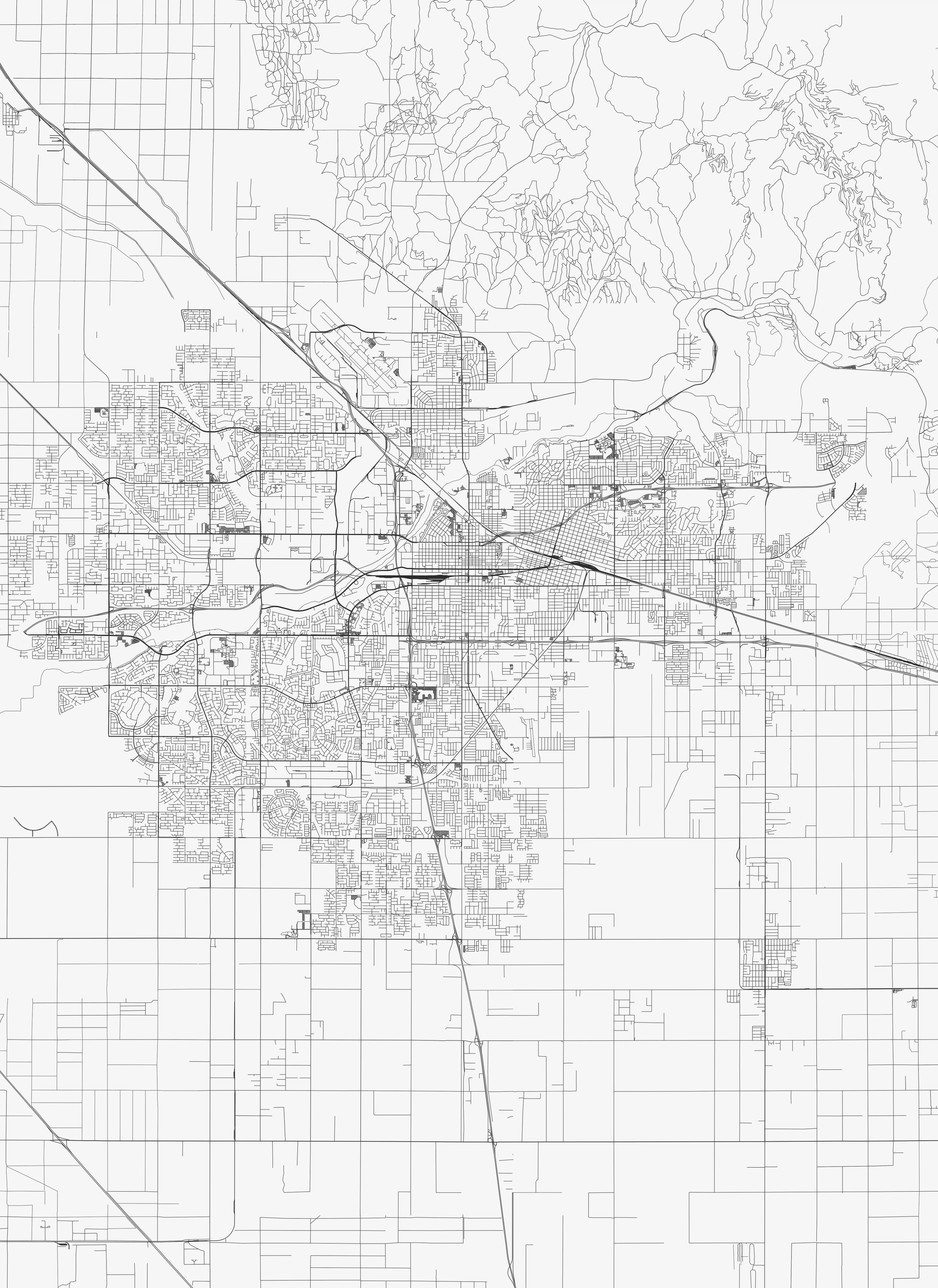 Bakersfield City Map