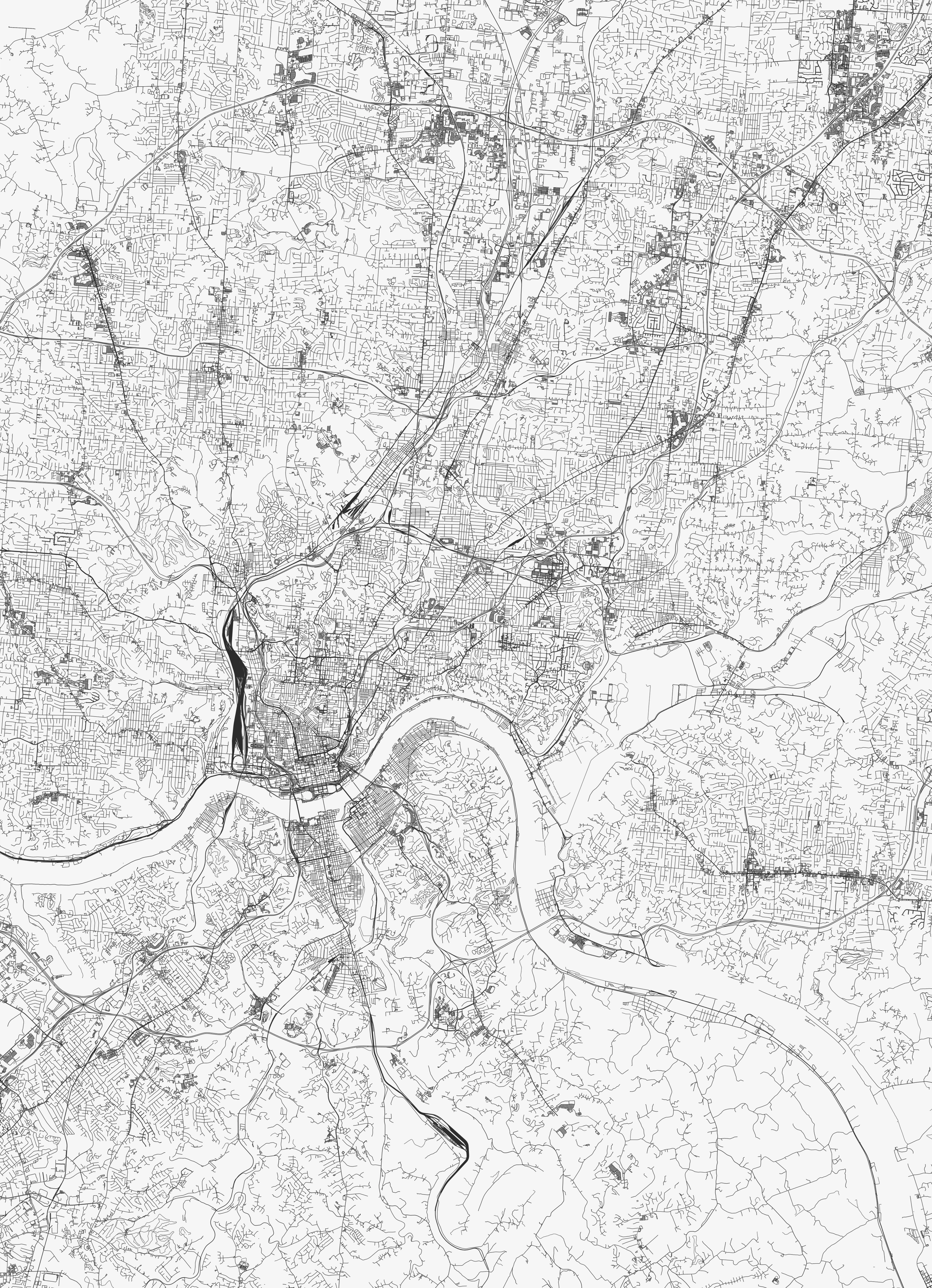 Cincinnati City Map