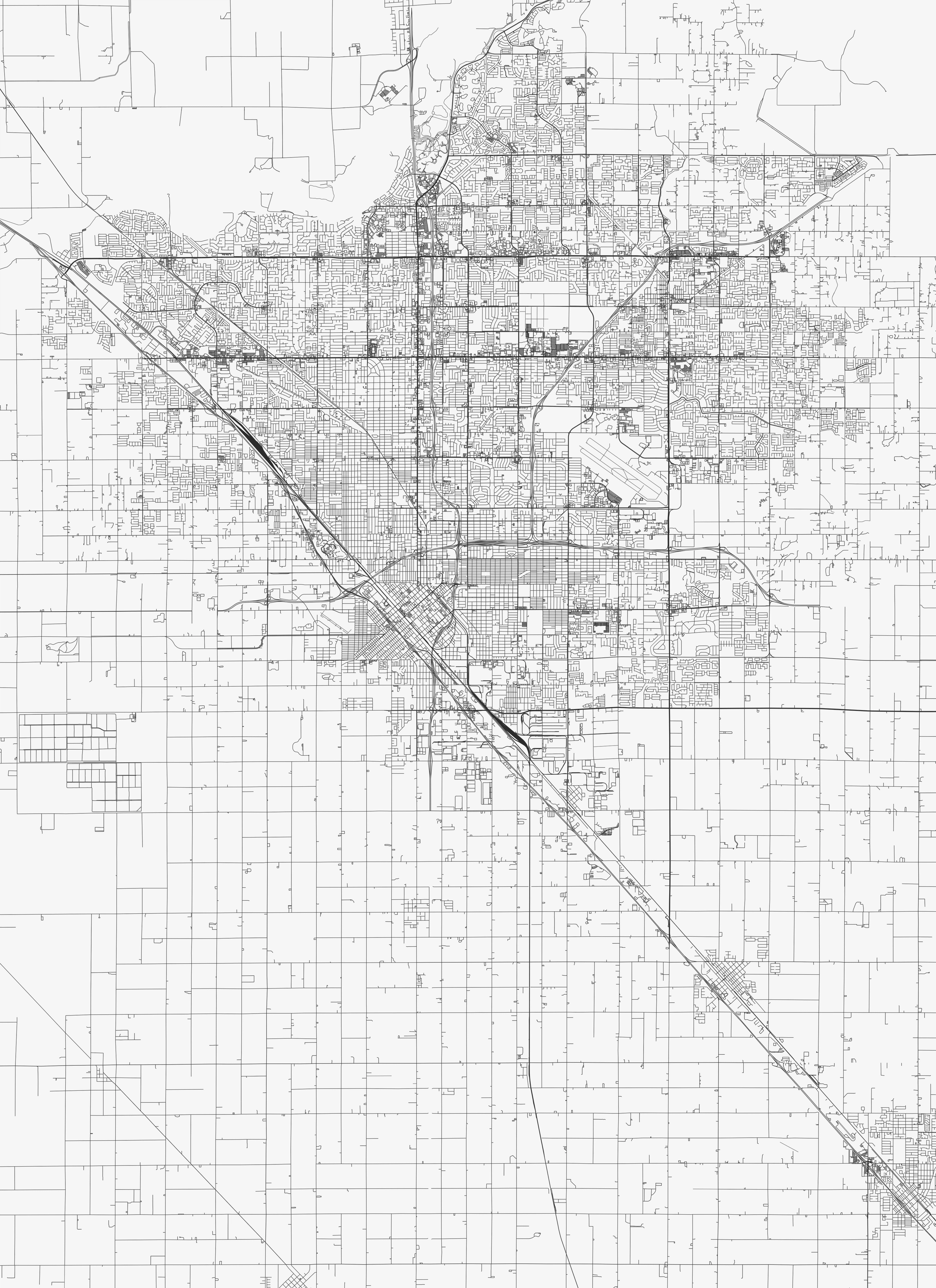 Fresno City Map