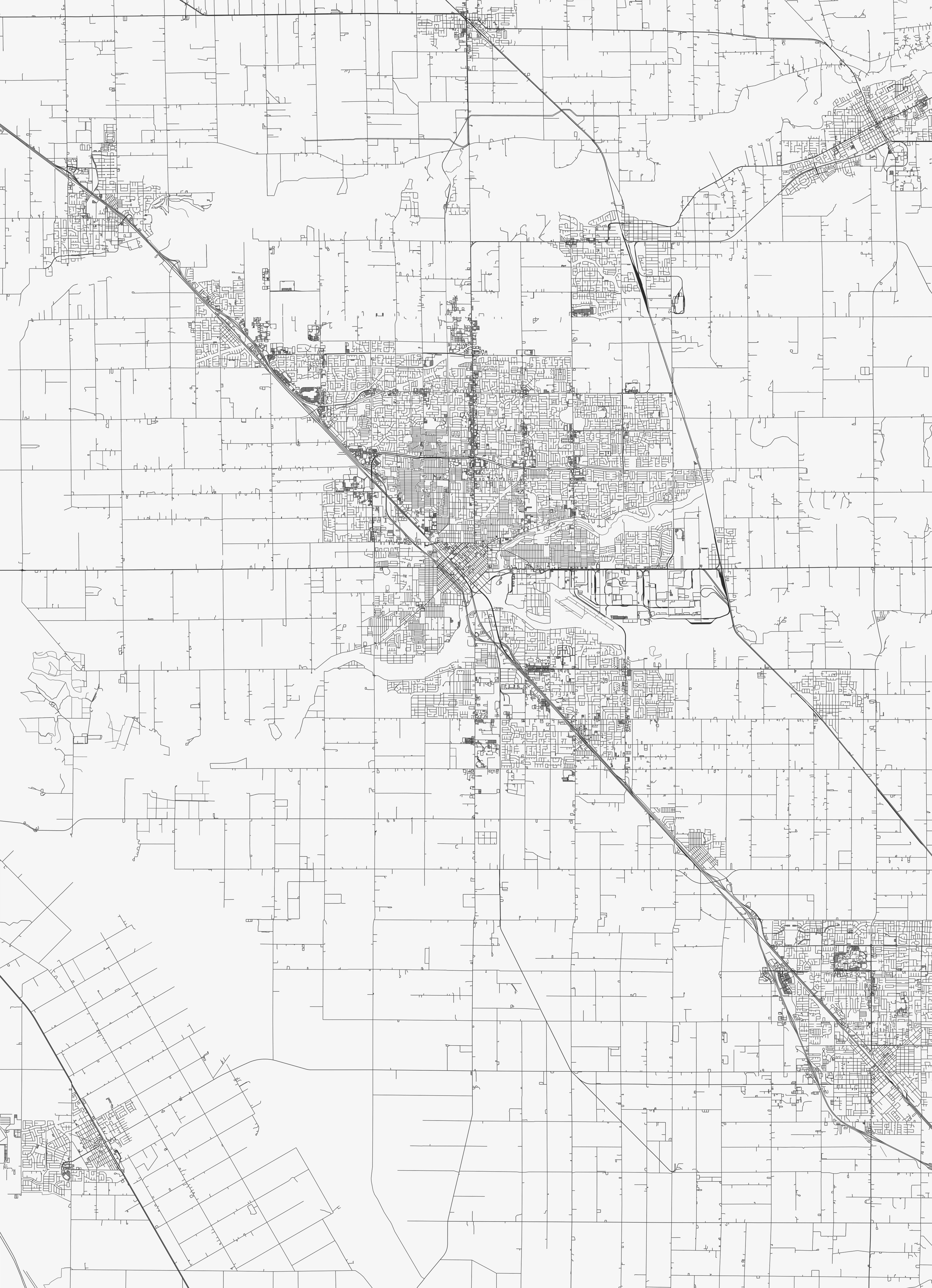 Modesto City Map