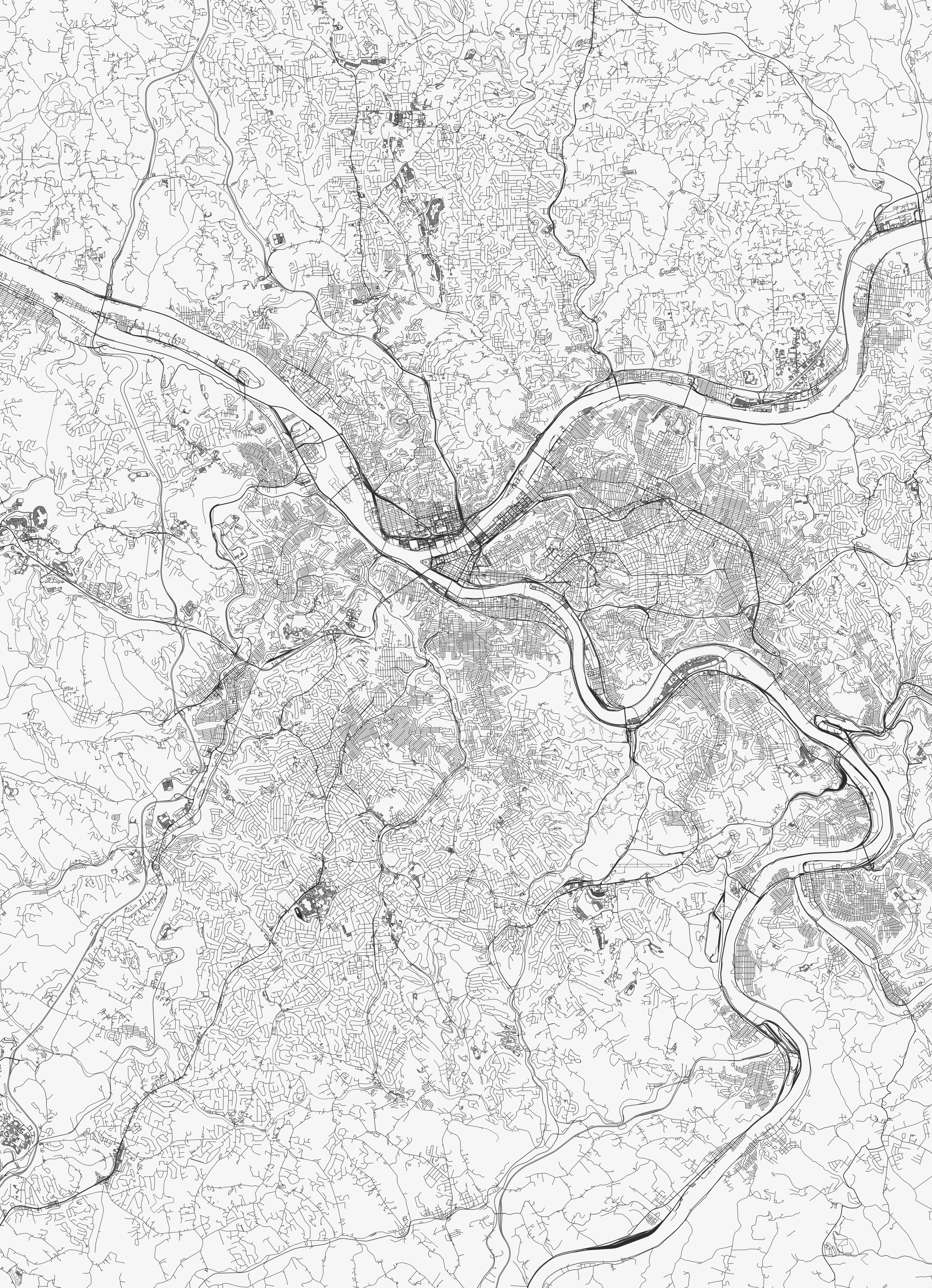 Pittsburgh City Map