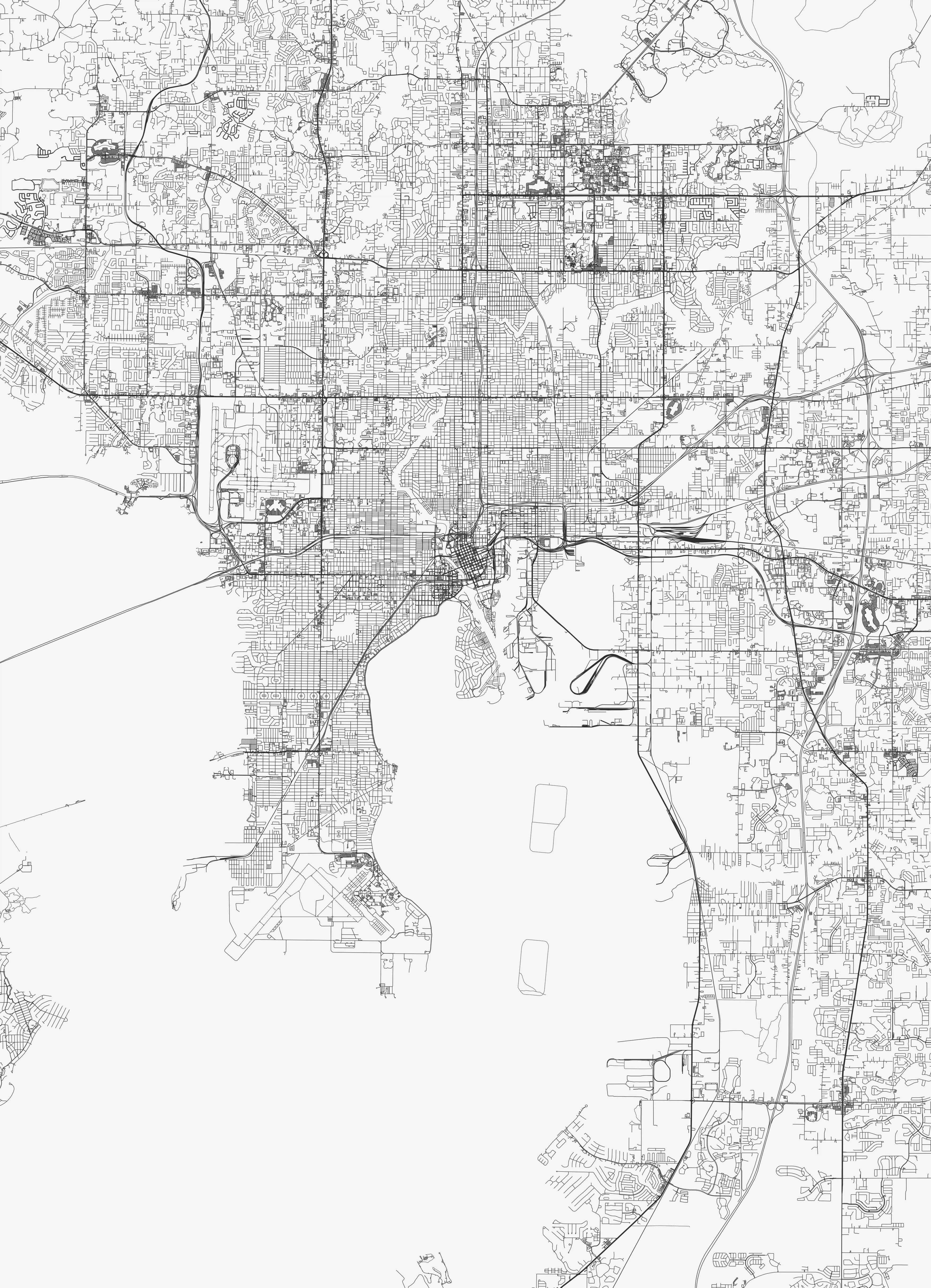 Tampa City Map