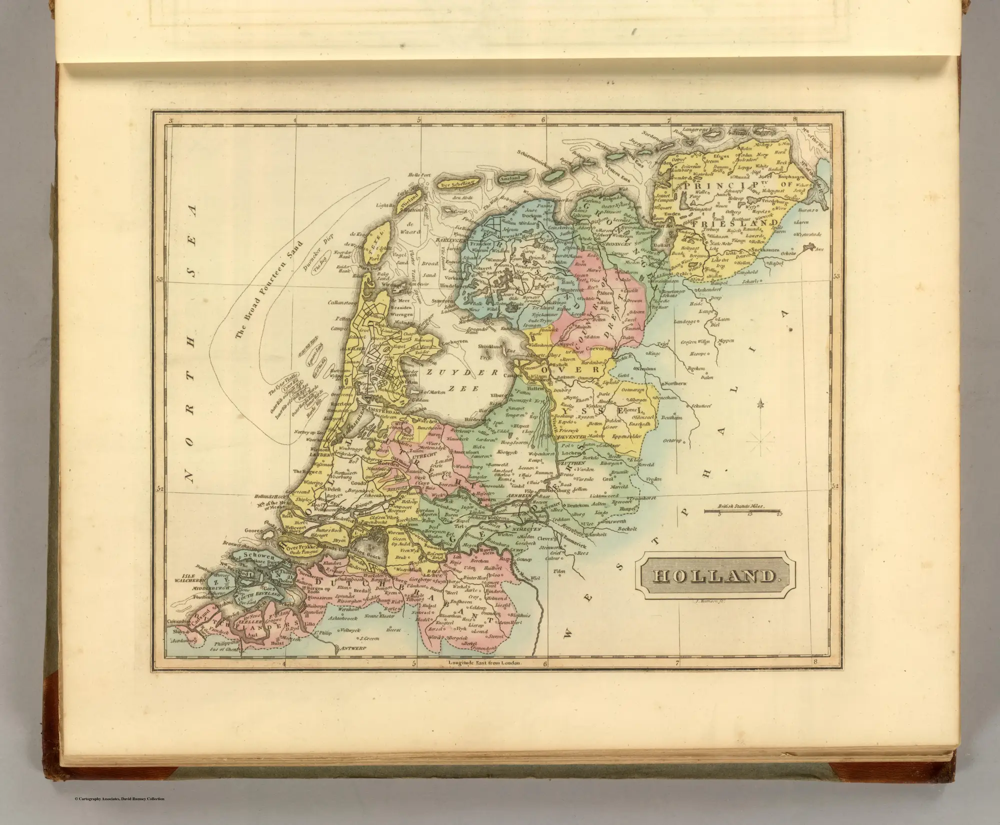 Vintage American District Map